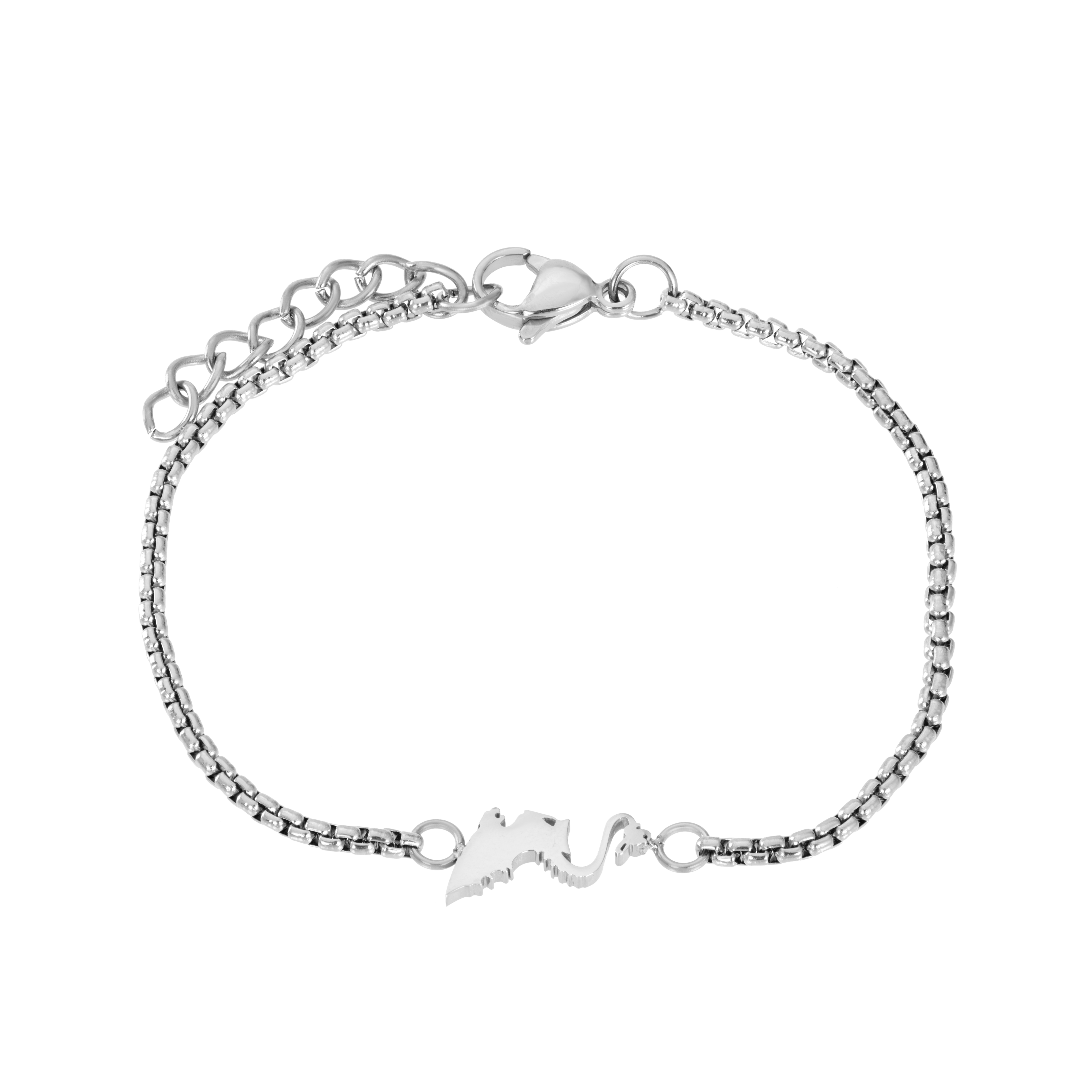 Dames Armband Draak Staal - 17cm